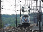 MARC train crossing over 